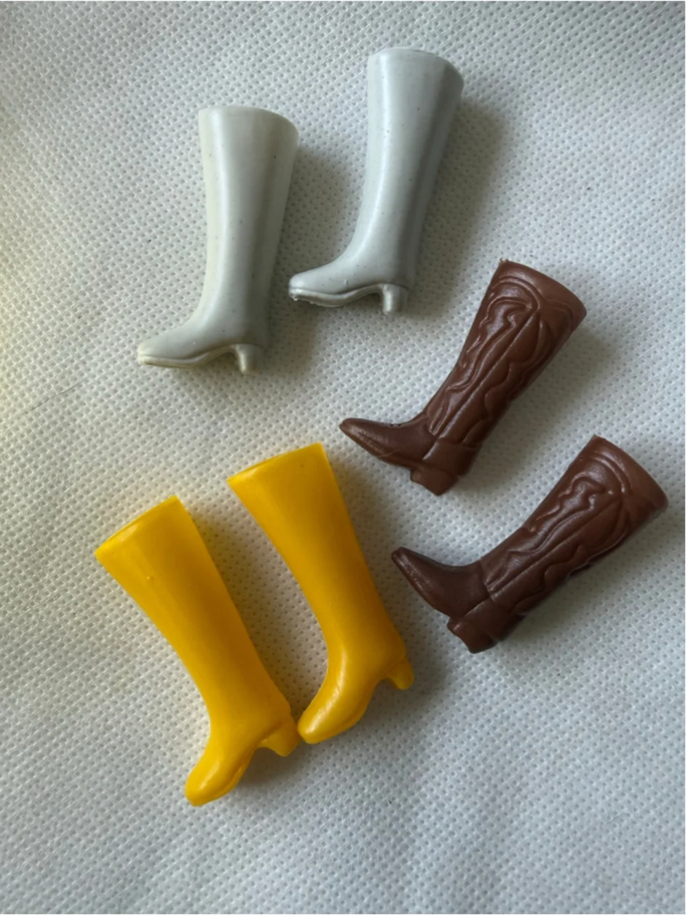 Vintage Barbie & Friends - clone - 3 pairs of Tall Knee High Boots cowboy